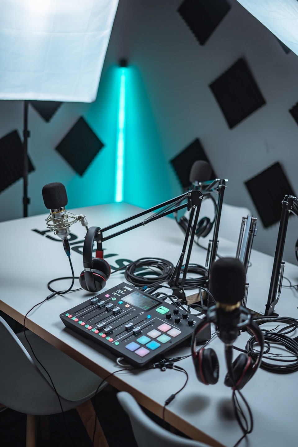 foto de equipo para podcast