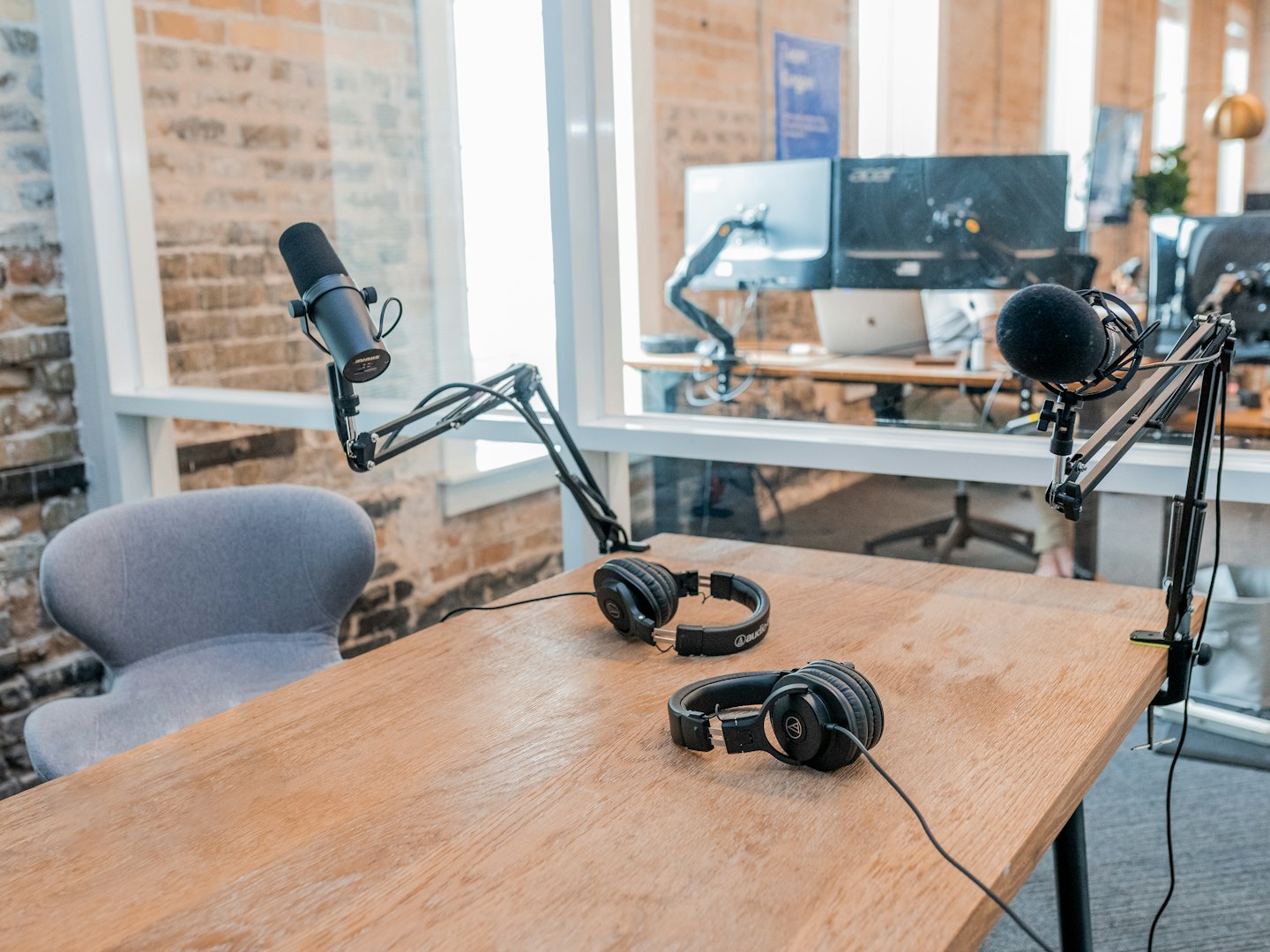 foto de equipo para podcast