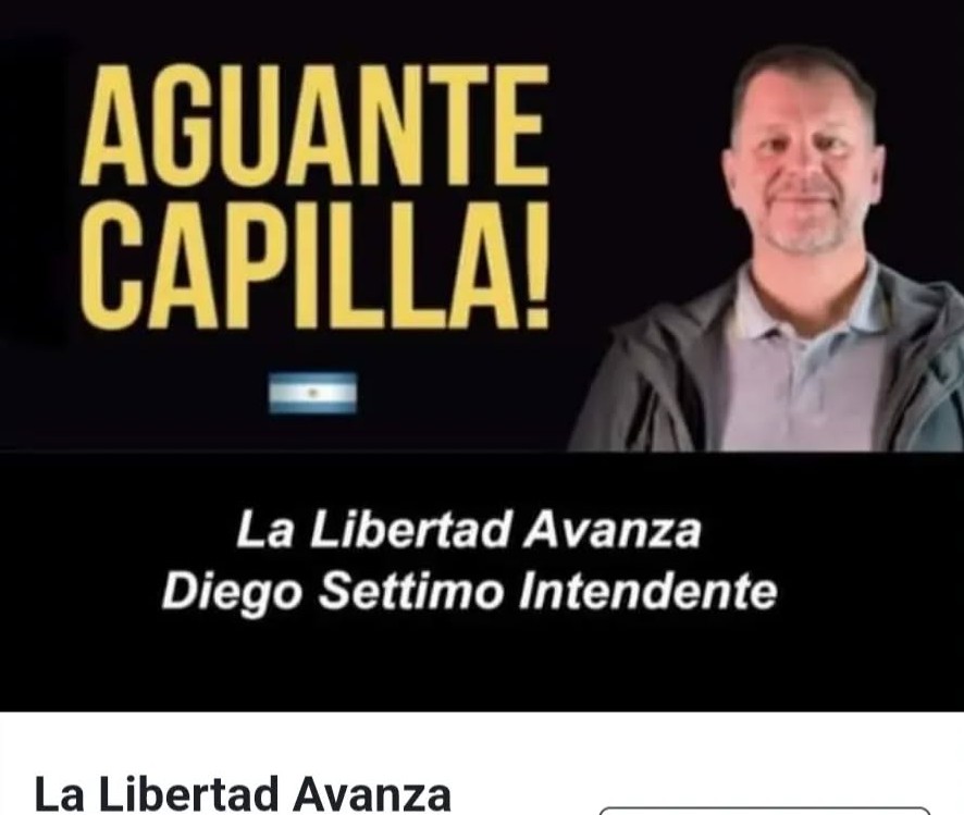 Diego Settimo Candidato a Intendente por Capilla del Monte 2023 junto a Milei