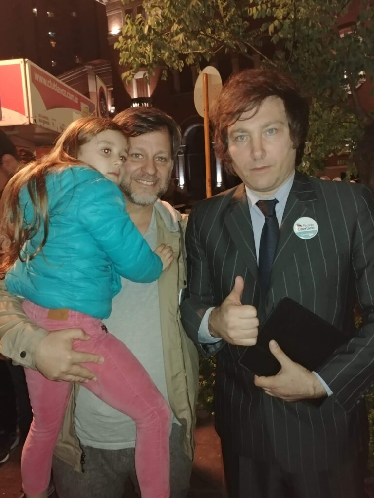 Milei y Diego Settimo